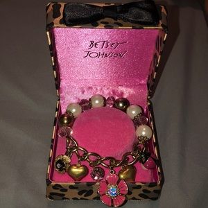 Gold Betsey Johnson bracelet